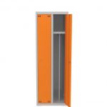 Szafka ubraniowa metalowa 2-drzwiowa z podziałem szer.=60 cm